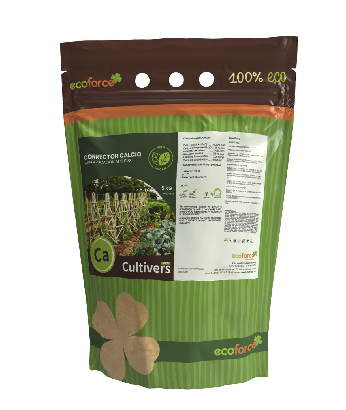 Corrector De Calcio Vegetal Cultivers 1 Kg_2