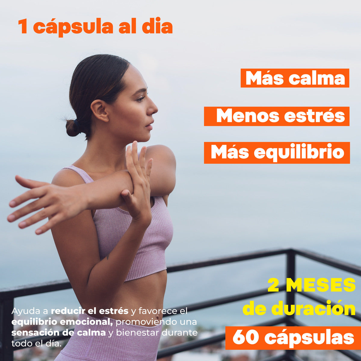 Ashwagandha KSM-66® 550mg 5% Witanólidos + Rhodiola Nutricel 60 cápsulas