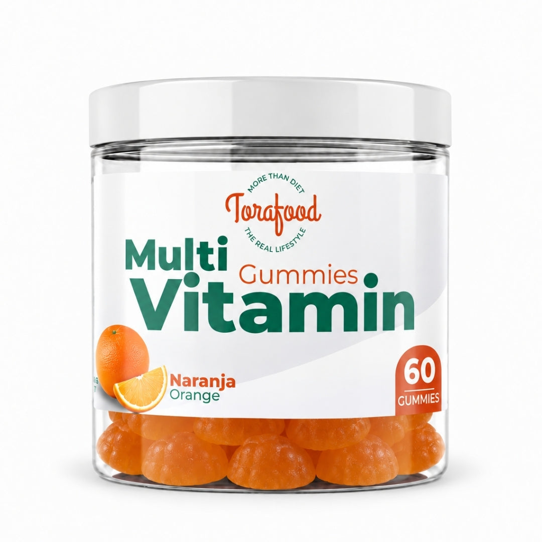 Gummies Multivitamin sabor Naranja Torafood 60 gummies
