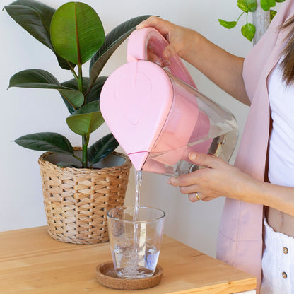 Jarra Rosa Alkanatur Drops con 1 filtro Baja Emisión de Magnesio