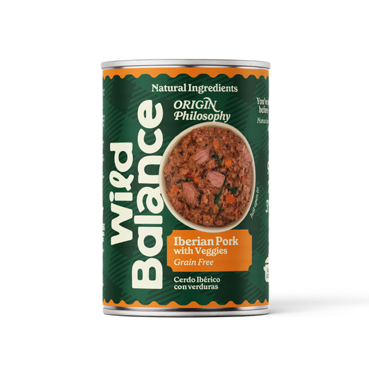 Lata de cerdo y verduras BARF para perros Wild Balance 400 g