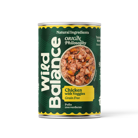 Lata Filosofía BARF de POLLO Wild Balance 400gr