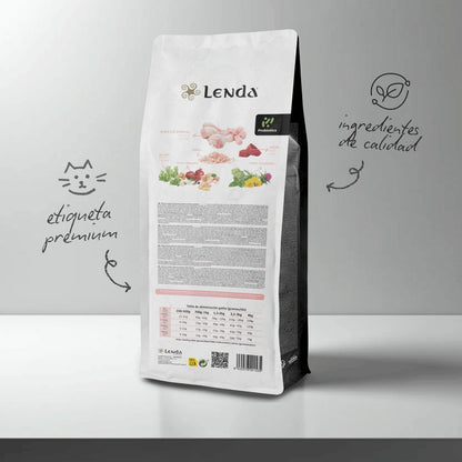 Pienso para Gatitos Aves y Pescado Kitten Grain Free Lenda 2 kg