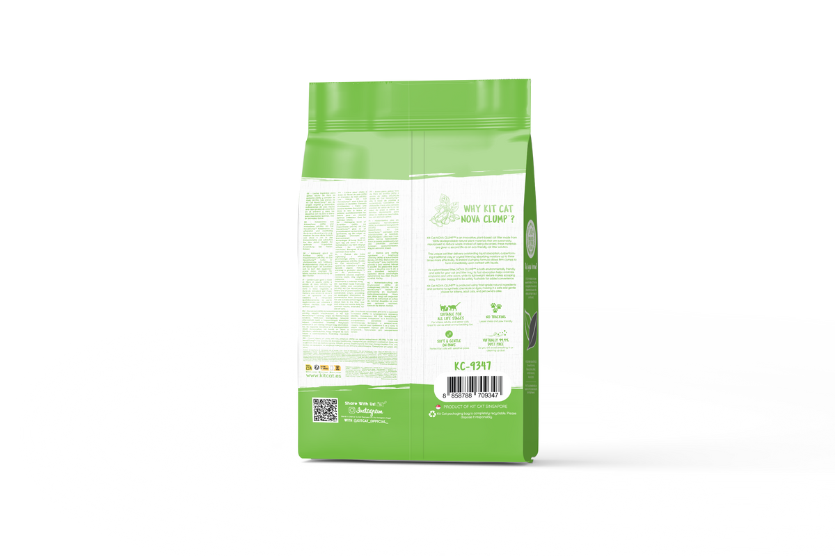 Kit Cat Arena Eco Nova Clump - Green Tea 7 L Arena para gatos - Fresco y Herbal