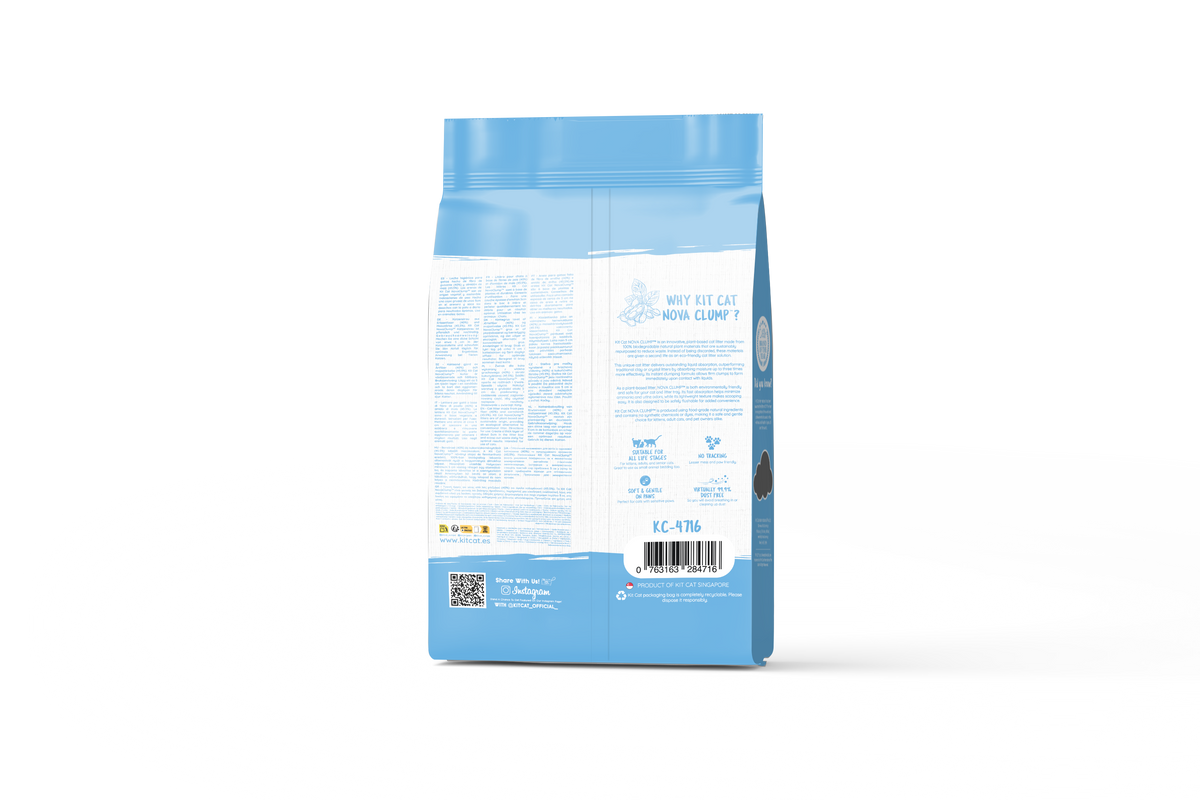 Kit Cat Arena Eco Nova Clump - Kitten Baby Powder 7 L Arena para gatos - Granulado fino Fragancia Suave