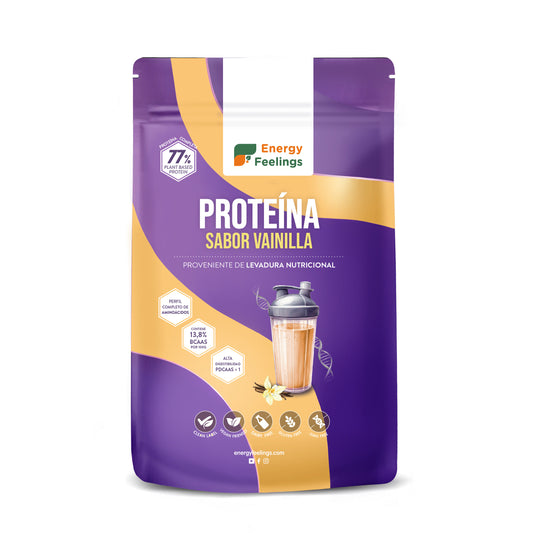 PROTEINA DE LEVADURA con vainilla   Energy Feelings  ( 1 Kg) XXL Pack