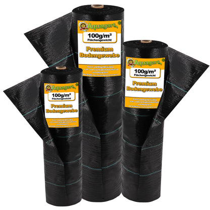 Película De Mantillo Para Malas Hierbas De Tejido Molido De 40 M², 100 G, 1,65 M De Ancho_0