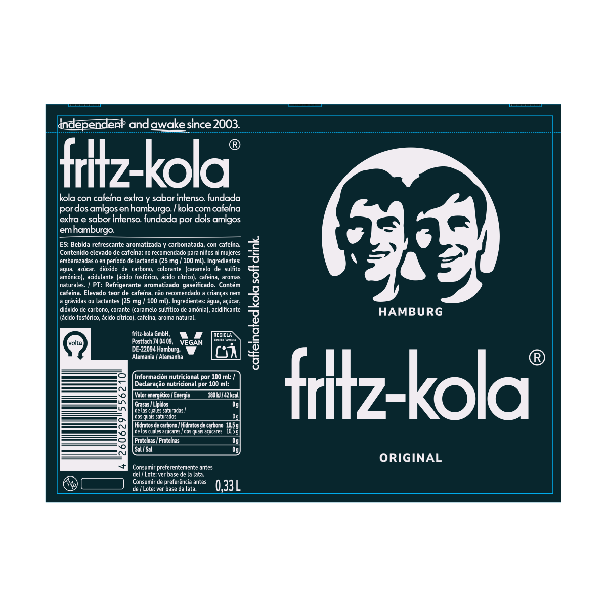 Fritz Kola Original en Lata FRITZ KOLA 330 ml
