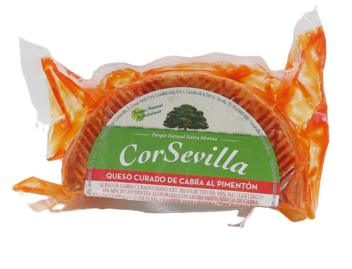 Queso Curado De Cabra Al Pimentón 350 gr. aprox_0