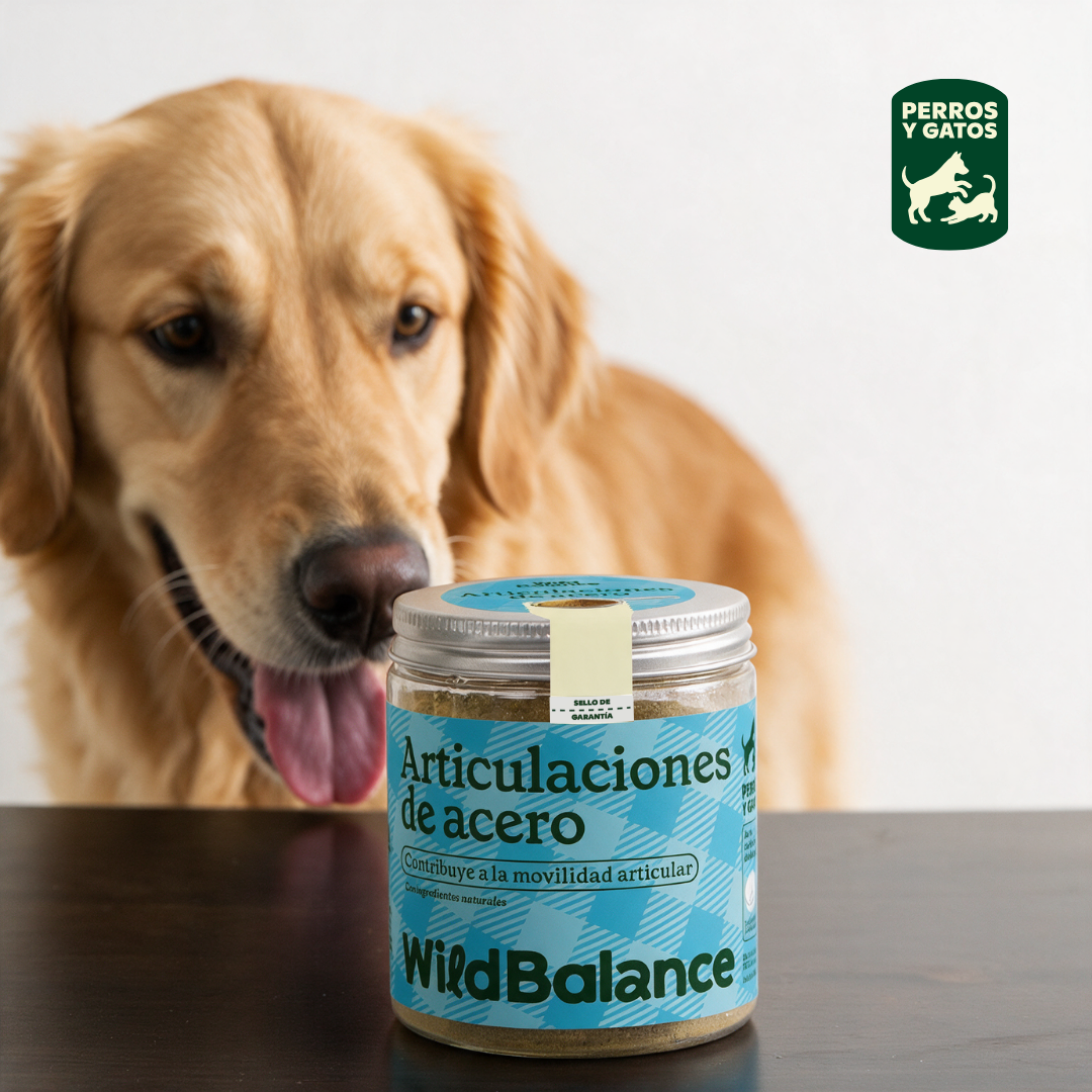 Articulaciones de Acero Suplemento natural para mascotas Wild Balance 100 g