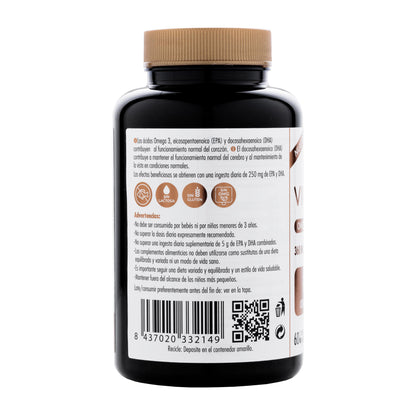 VIDALIM 600. Omega 3 de microalgas con 360 mg de EPA y 240 mg de DHA – 60 Cápsulas Vidalim_2