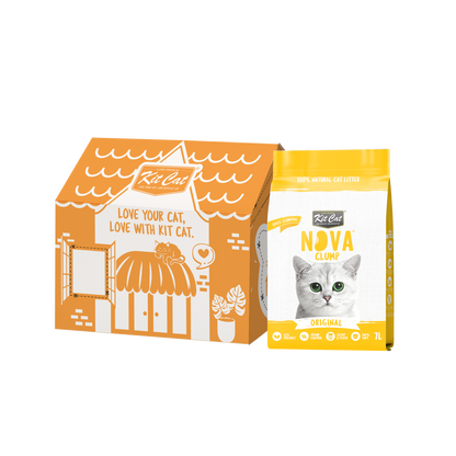 Kit Cat Arena Eco Nova Clump - Original 7 L Arena para gatos - Sin Aroma Añadido