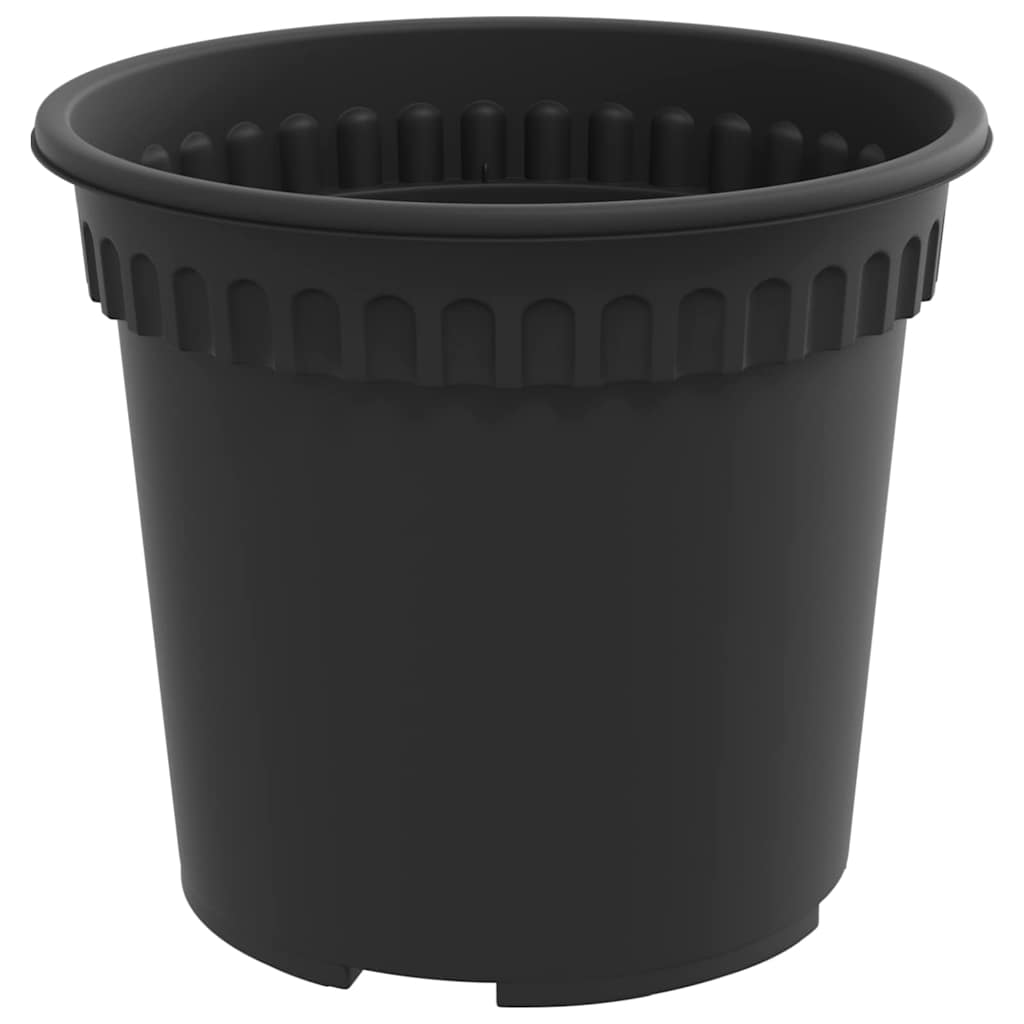 Macetas 24 Uds. Negro Plástico_5