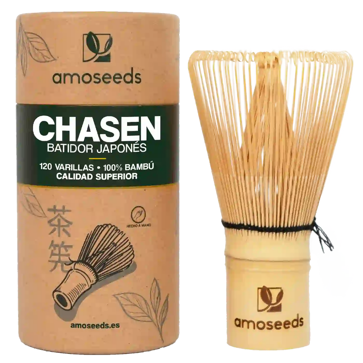 Batidor De Té Matcha De Bambú | Chasen 120 Varillas_0