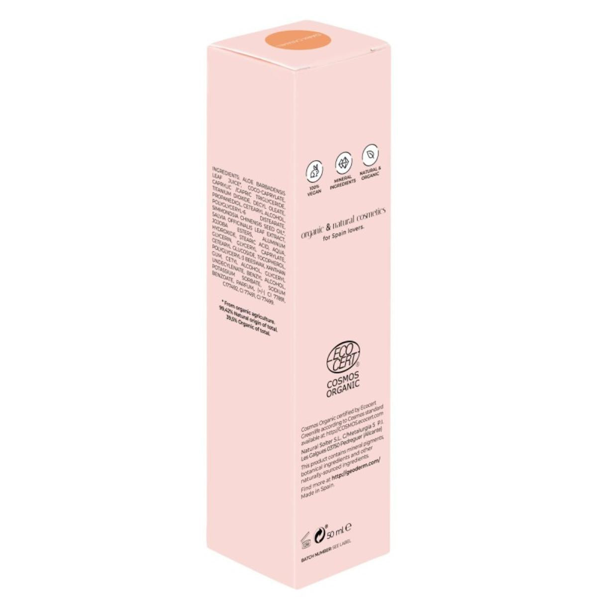 Base líquida Oscuro/Dark Caramel (Orgánico y Bio) Geoderm 50 ml