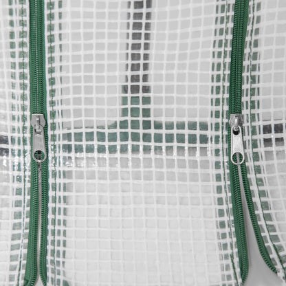 Invernadero Outsunny Acero, Pe Blanco 180x90x90 Cm_4