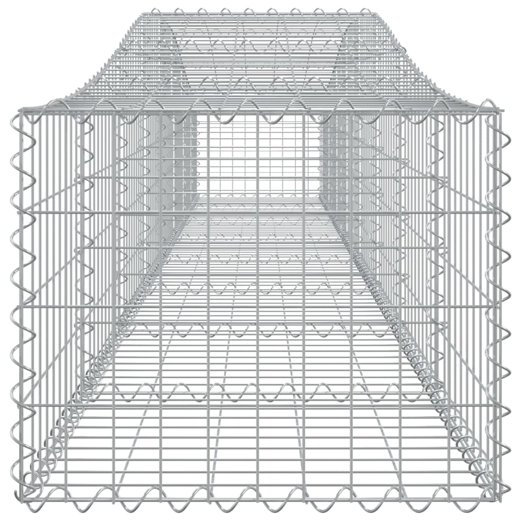 Cestas De Gaviones 20 Uds Forma De Arco Hierro 400x50x40/60 Cm_4