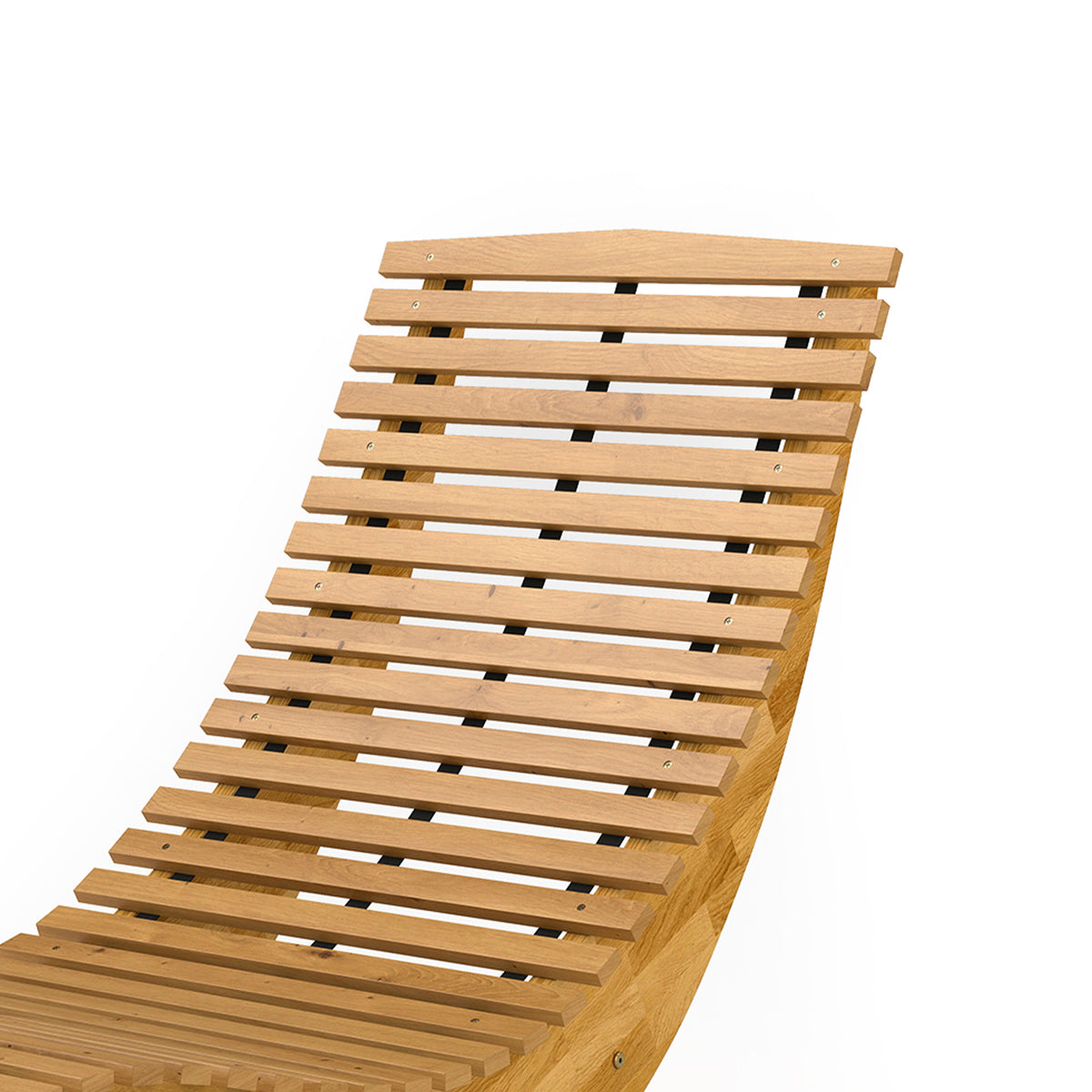 Silla Mecedora Outsunny Madera De Acacia Madera Natural 60x156x77 Cm_4