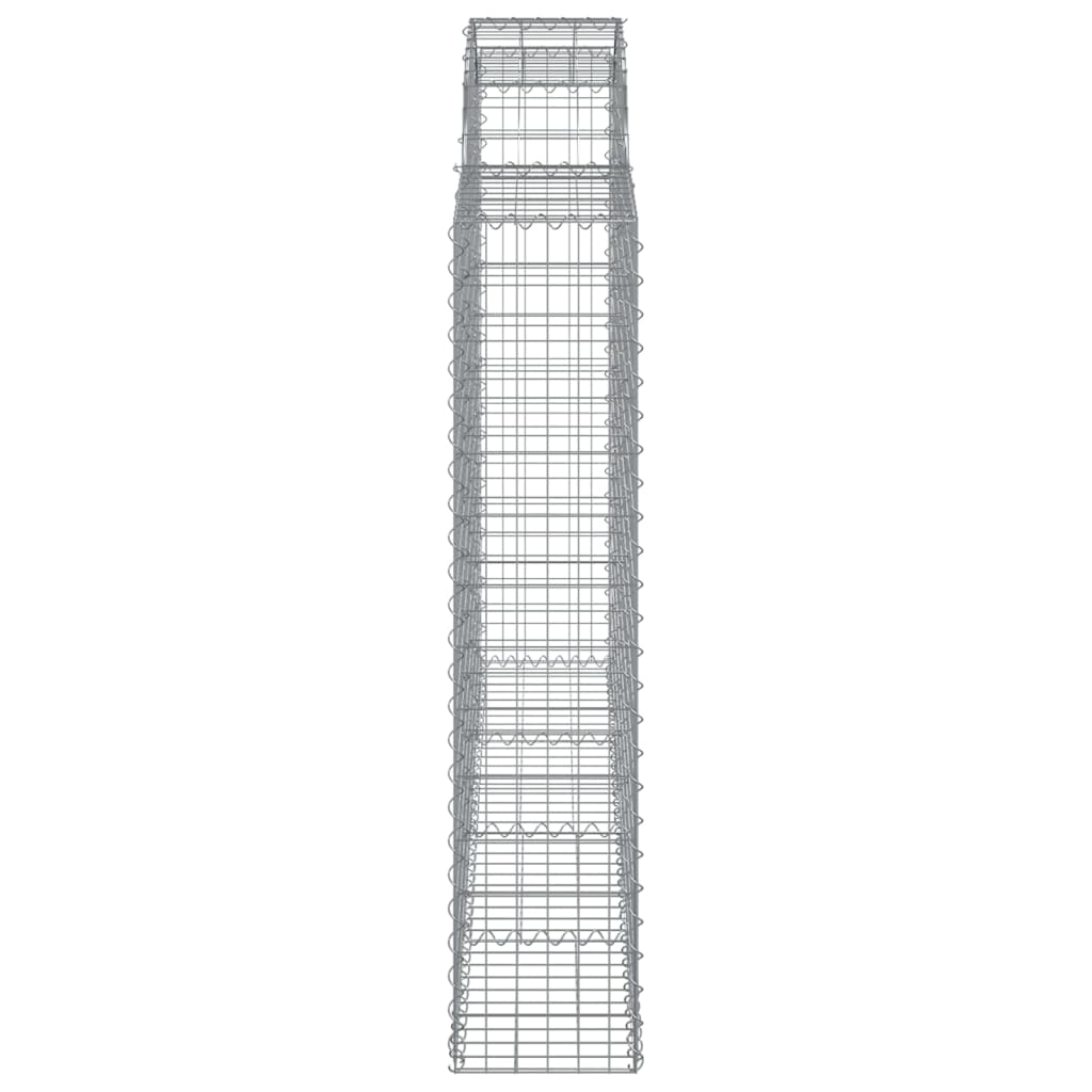 Cestas Gaviones 6 Uds Forma De Arco Hierro 200x30x140/160 Cm_4