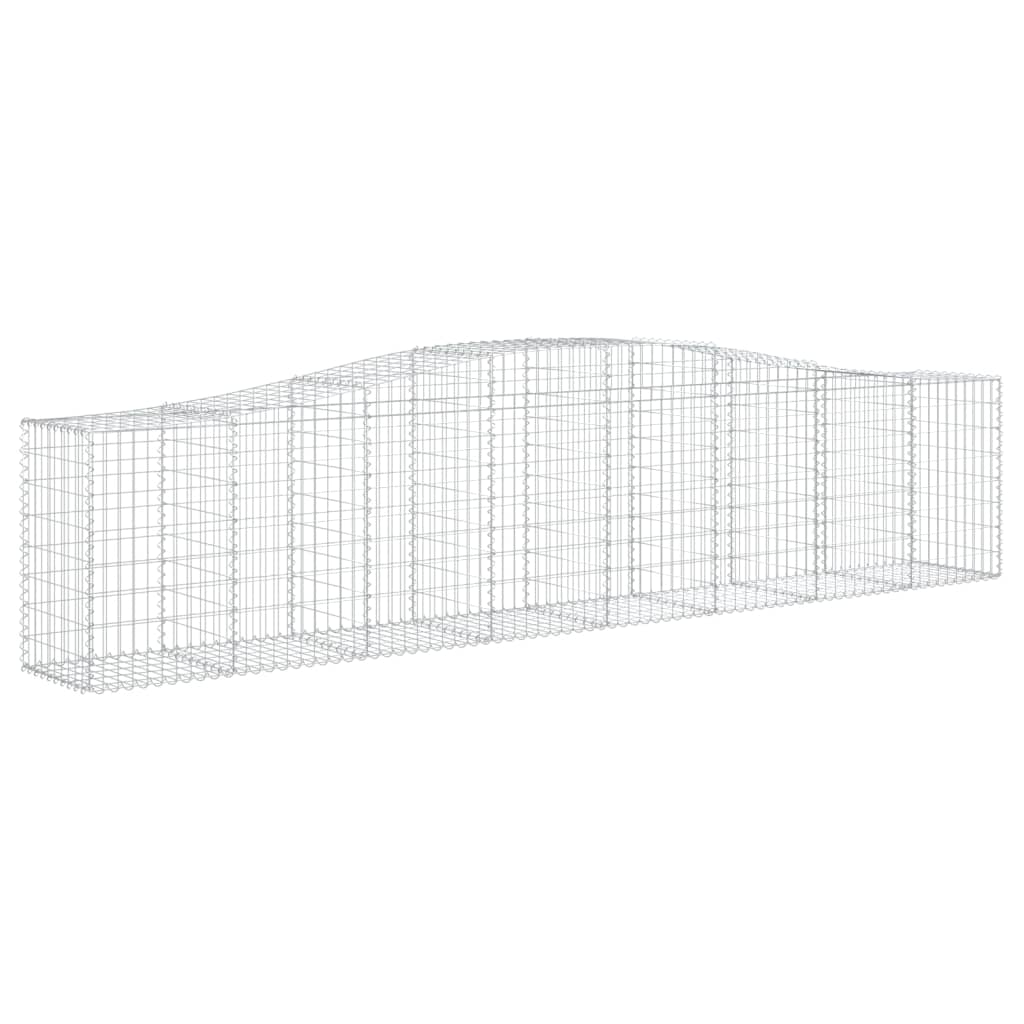 Cestas De Gaviones 20 Uds Forma De Arco Hierro 400x50x80/100 Cm_2
