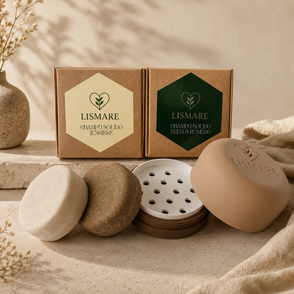 Jabonera para champú sólido con tapa de rosca y drenaje – viaje y gimnasio – Lismare_5