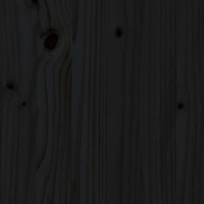Jardinera De Madera Maciza De Pino Negro 80x80x27 Cm_5