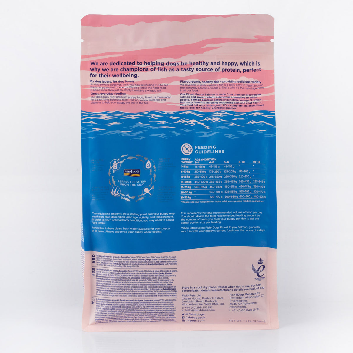 Fish4dogs Pienso Para Cachorro Sin Cereales – Salmón Y Boniato 1,5 Kg_4