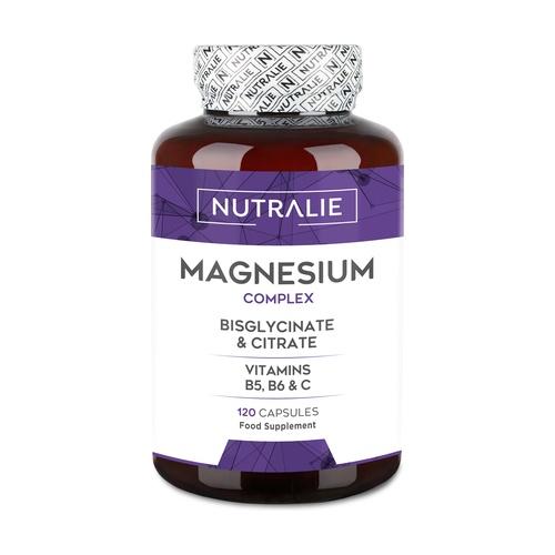 Nutralie Magnesio con Bisglicinato y Citrato 120 cápsulas