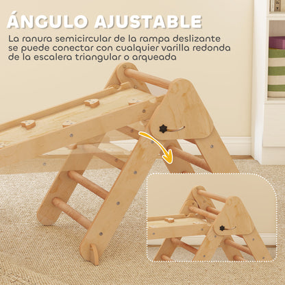 Triángulo De Escalada Aiyaplay Madera De Álamo, Madera De Pino Madera Natural 188x70x59 Cm 331-097v00nd_5