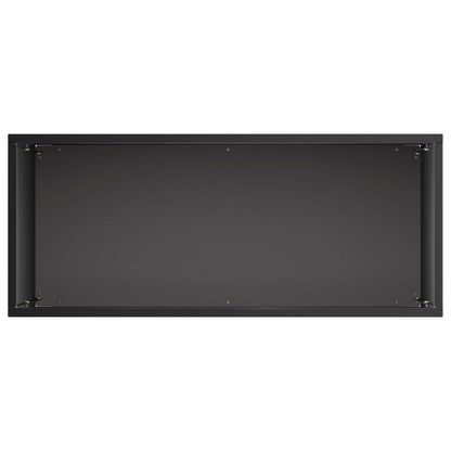Macetero De Jardín Negro 50 X 20 X 40 Cm Acero Laminado En Frío_3
