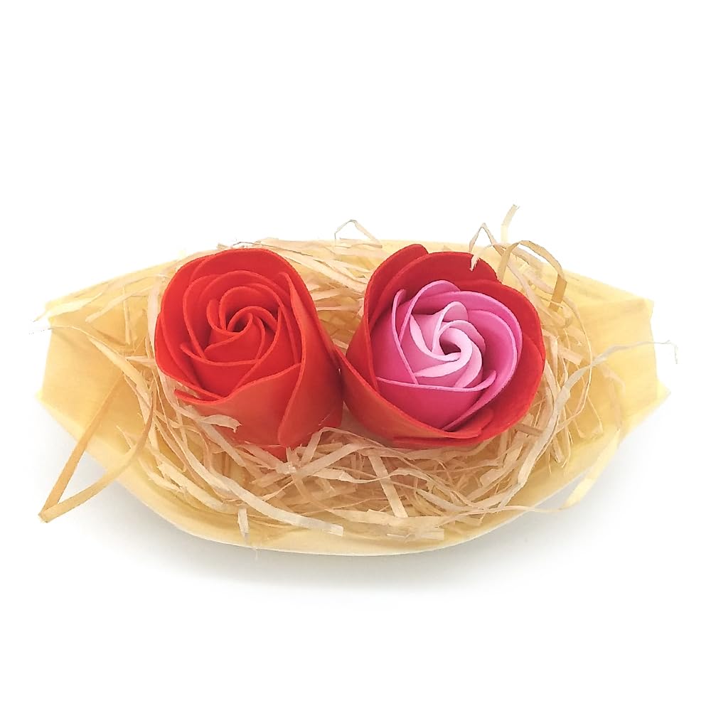 25 Barcas Con Flores Para Regalo Invitados (rojo) - Rosas De Jabón Para Baño Aromático. Detalle Original Para Eventos_3