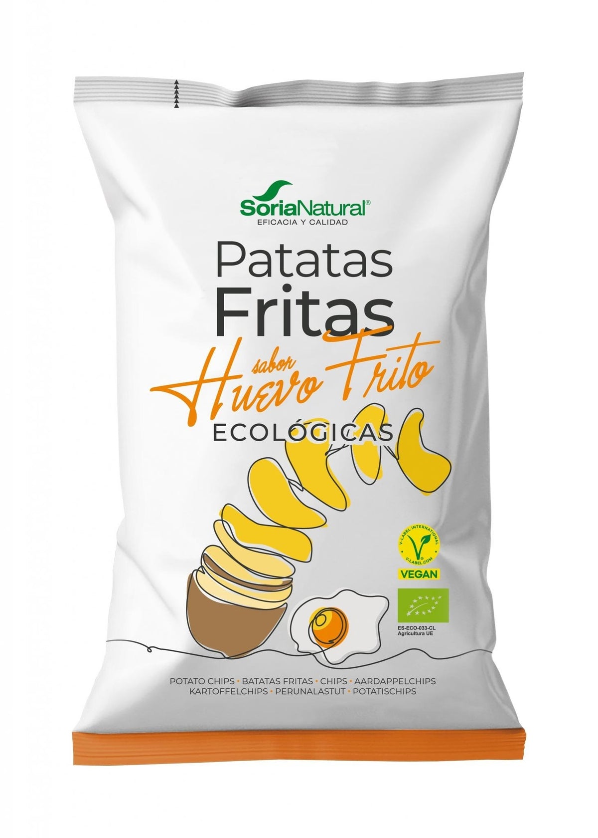 Patatas Fritas Ecológicas Sabor Huevo Frito ECO Soria Natural 100 g
