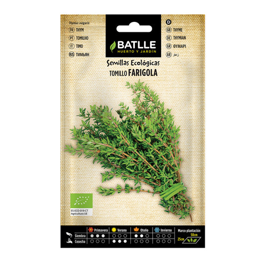 Semillas ecológicas de Tomillo Batlle