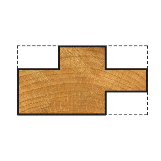 Wolfcraft 3259000 - 1 fresa de doble lengüeta Ø 30 x 22 mm