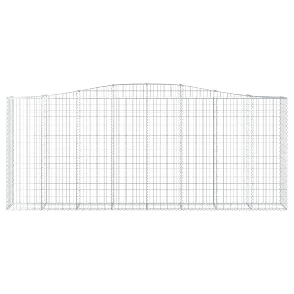 Cestas De Gaviones 4 Uds Forma De Arco Hierro 400x50x160/180 Cm_3