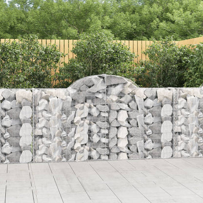 Cestas De Gaviones 8 Uds Forma De Arco Hierro 200x30x100/120 Cm_1