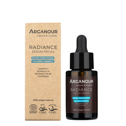 Serum facial Radiance Ácido hialuronico y centella asiática Arganour 30ml