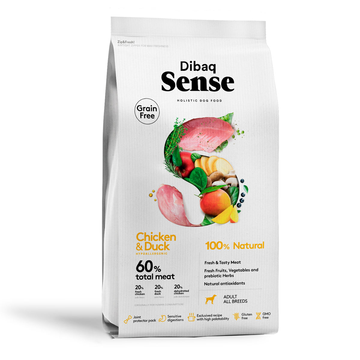 Dibaq Sense Grain Free Pollo Y Pato 12 Kg_0