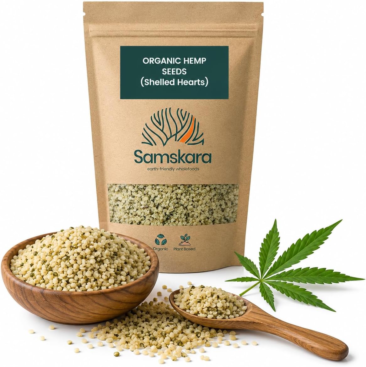 Semillas De Cáñamo Peladas Bio - Pack 2 X 1kg (2 Envases Retail) | Superalimento Ecológico Vegano Para Batidos_0