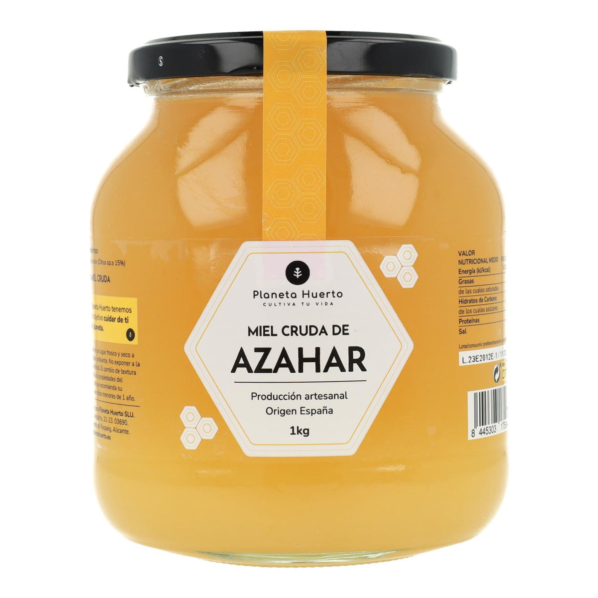Miel Cruda de Azahar Planeta Huerto 1 Kg