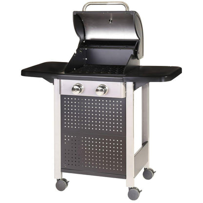 Barbacoa Gas 2 Quemadores Birgitt Acero 52 X 116 X 110 Cm Ldk Garden