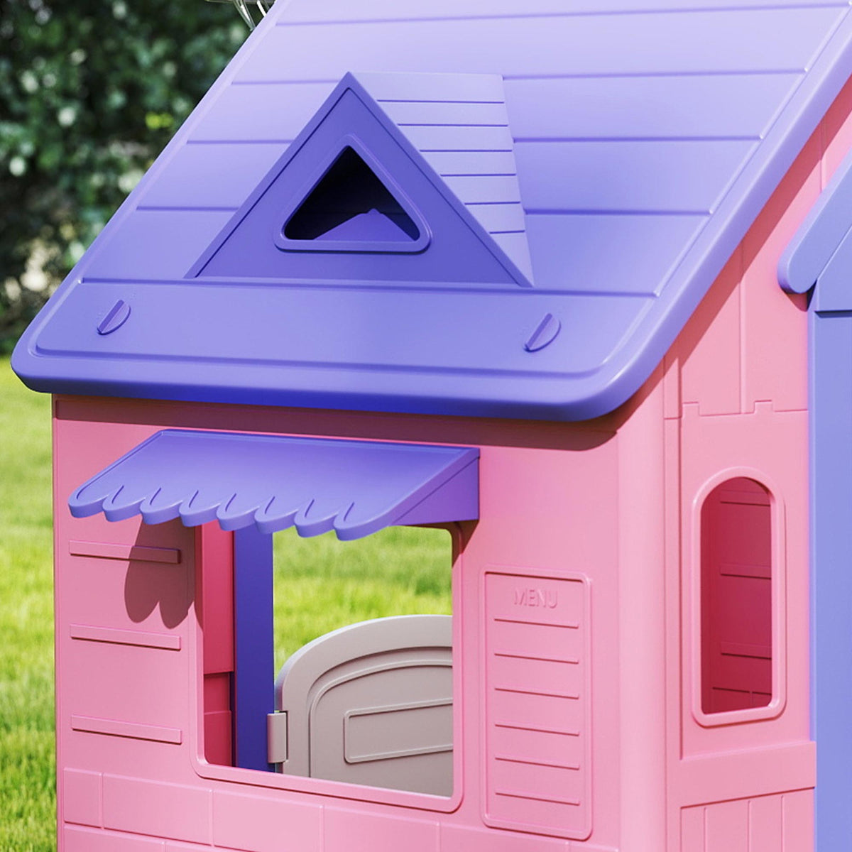 Casita Infantil Aiyaplay Pp Rosa Y Morado 132x118x124 Cm 345-032v00pk_4