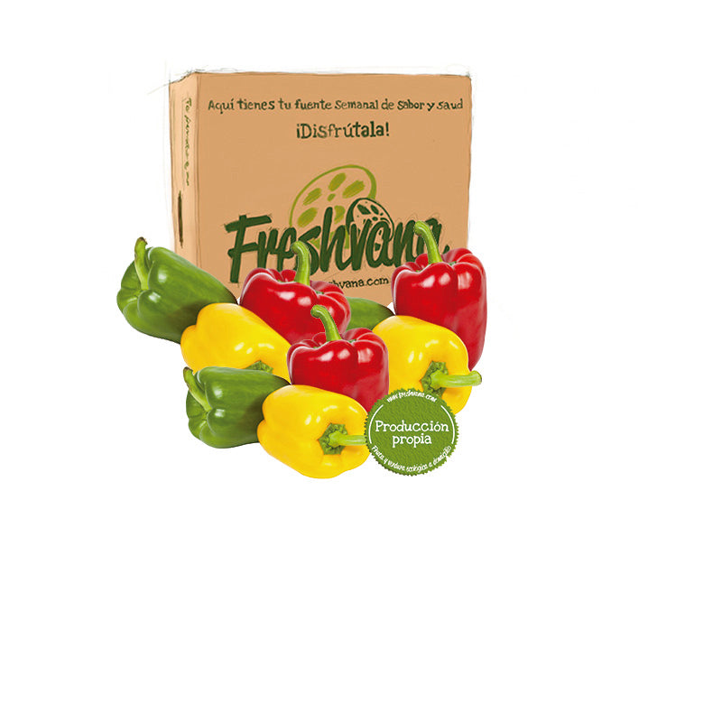 Caja De Pimientos California Mix Ecológico Freshvana 3 Kg_0