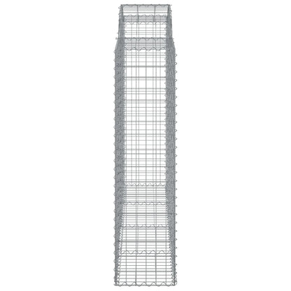 Cestas De Gaviones 4 Uds Forma De Arco Hierro 200x50x160/180 Cm_4