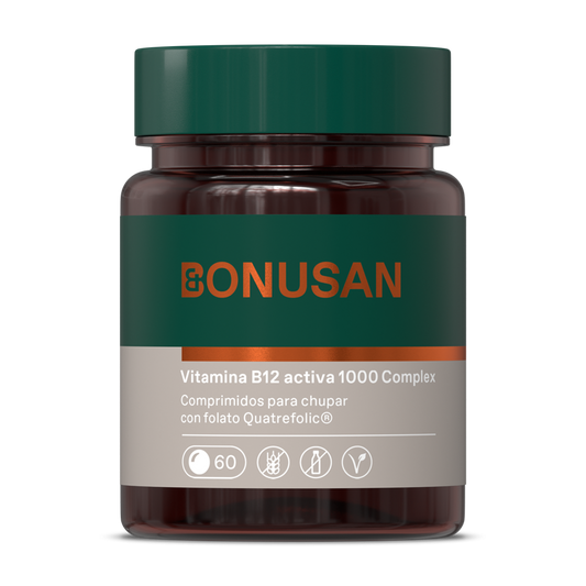 Vitamina B12 activa 1000 Complex Bonusan 60 comprimidos