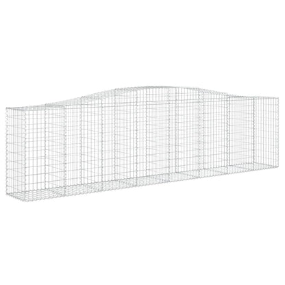 Cestas De Gaviones 3 Uds Forma De Arco Hierro 400x50x100/120 Cm_2
