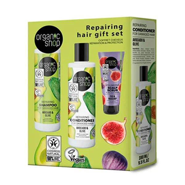 Set de regalo reparador capilar, Organic Shop