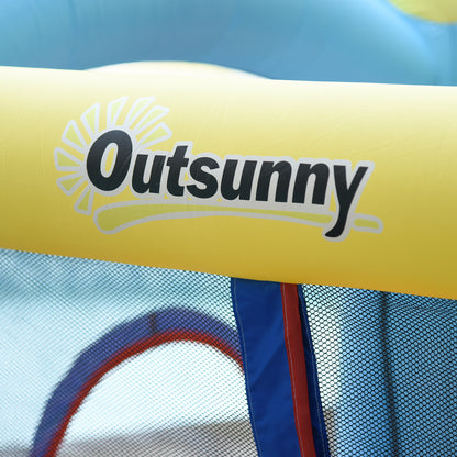 Castillo Inflable Infantil Outsunny Tela Oxford, Poliéster Multicolor 360x175x180 Cm_4
