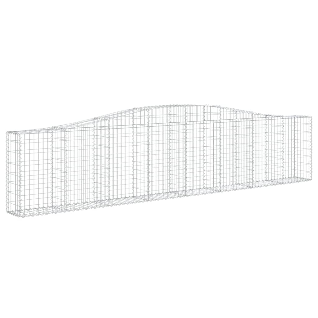 Cestas De Gaviones 10 Uds Forma De Arco Hierro 400x30x80/100 Cm_2