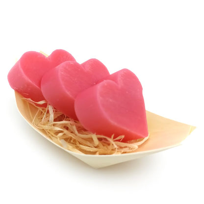 80 Jabones Aromáticos Con Forma De Corazón - Detalle Para Invitados De Eventos - Jabón Glicerina Con Aroma A Rosas_4